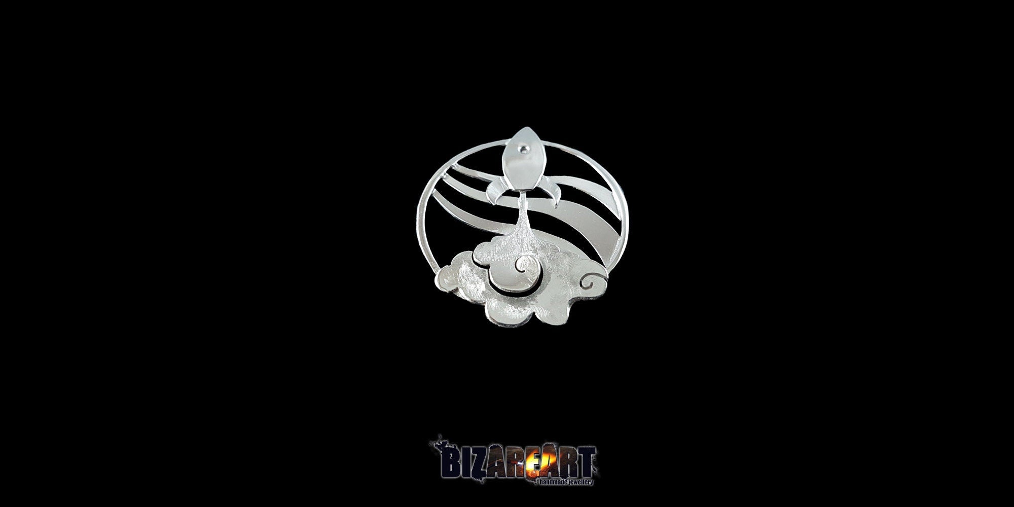 Sterling Silver Rocket Pendant