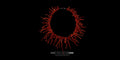 Flat lay of a handmade Mediterranean red coral branch statement necklace by Bizareart, isolated on a black background.